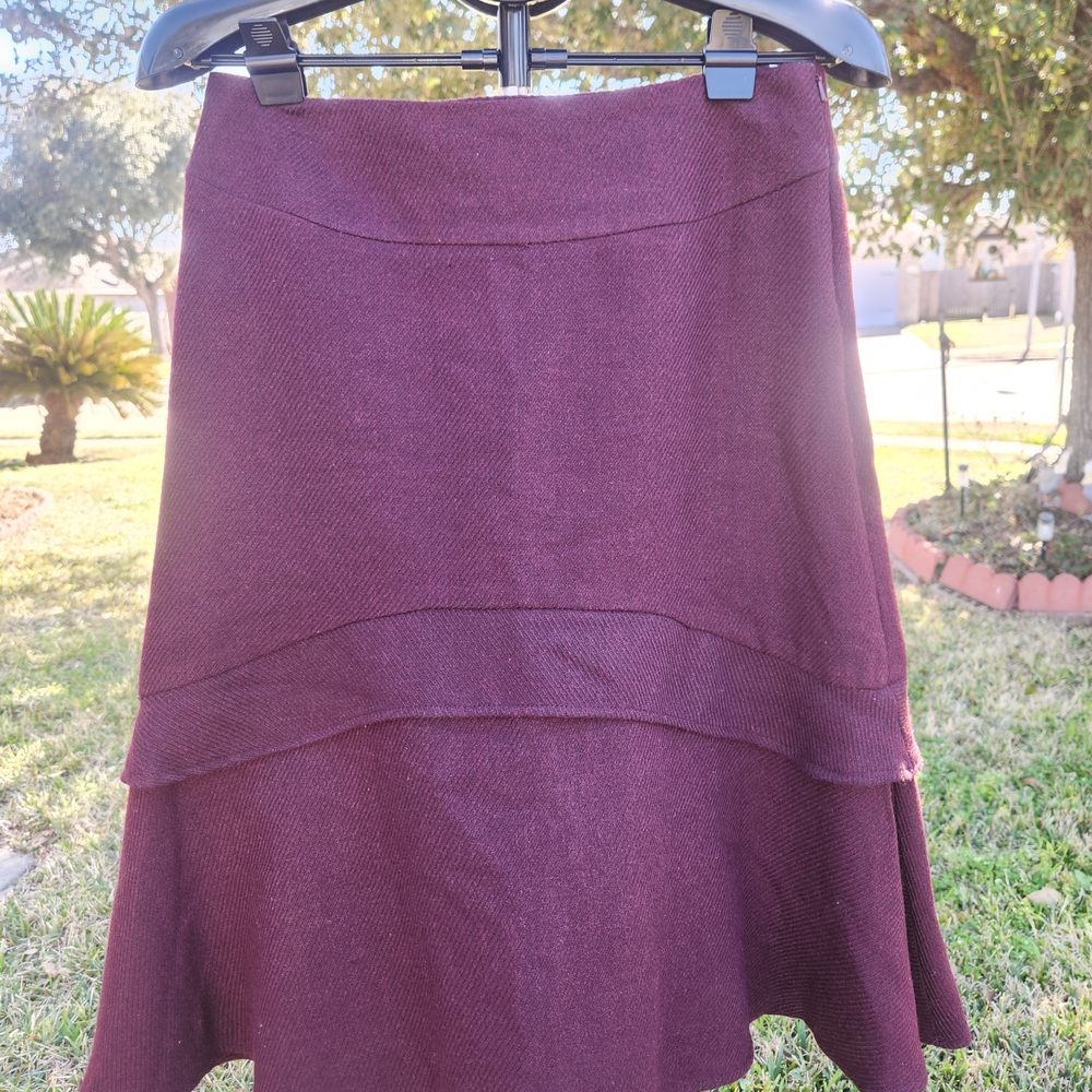 GAP Deep Burgundy A-Line Skirt